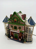 Three-quarter front view of the Child's Wonder Candy Shop village building
