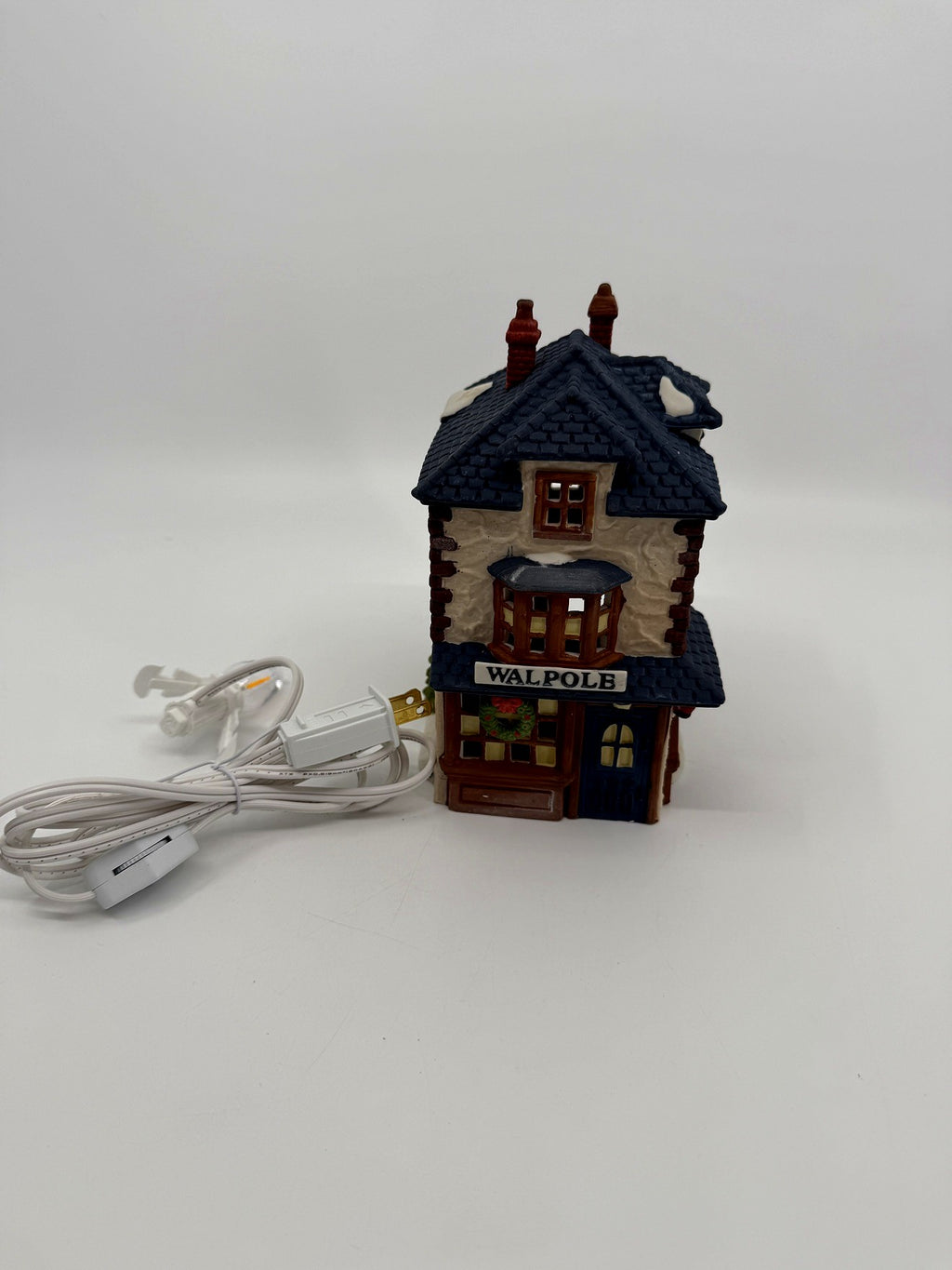 Department 56 Dickens' Village Walpole Tailors #5926-9 — front view with the new replacement light cord