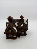 Department 56 Barmby Moor Cottage lighted Dickens Village building, front view
