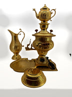 Complete set – bowl inverted in front