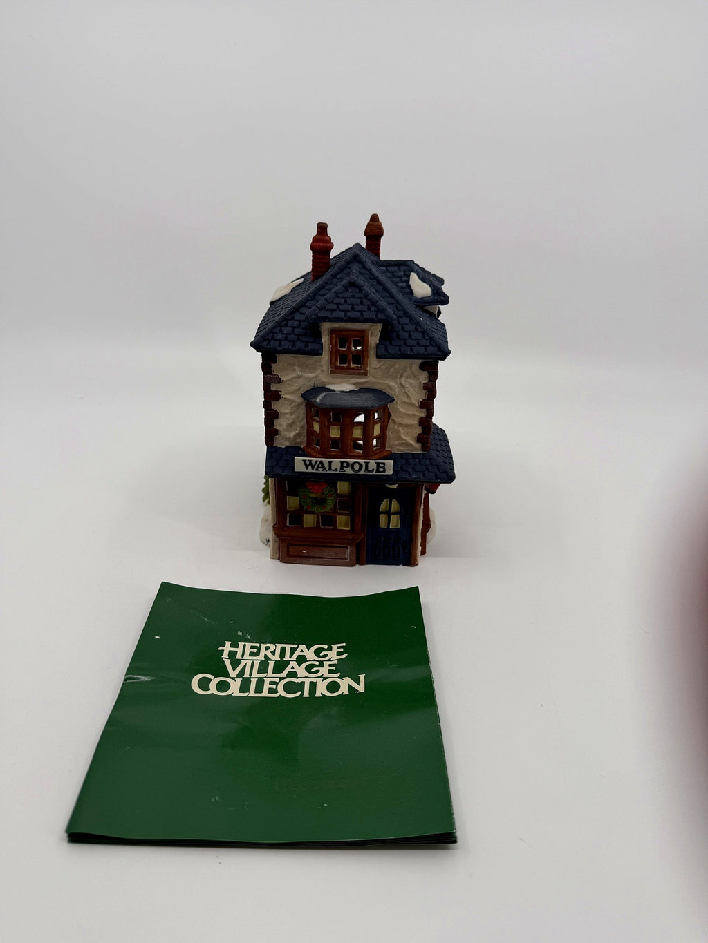 Department 56 Dickens' Village Walpole Tailors #5926-9 — the building with its original Heritage Village Collection booklet