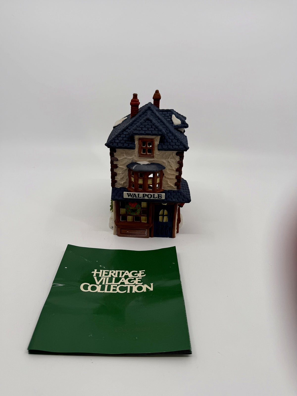 Department 56 Dickens' Village Walpole Tailors #5926-9 — the building with its original Heritage Village Collection booklet