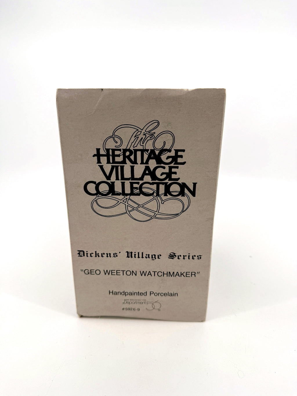 Original retail box - end with Geo Weeton Watchmaker name and #5926-9