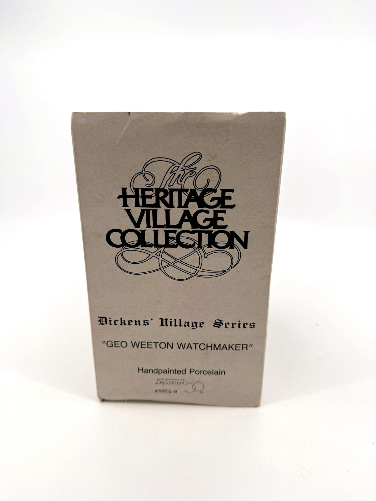Original retail box - end with Geo Weeton Watchmaker name and #5926-9