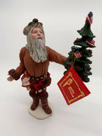 Vintage 1983 Duncan Royale Pioneer Santa figurine – back cover of the original red Duncan Royale collector's booklet, 1983, M. E. Duncan Co., Fullerton, California