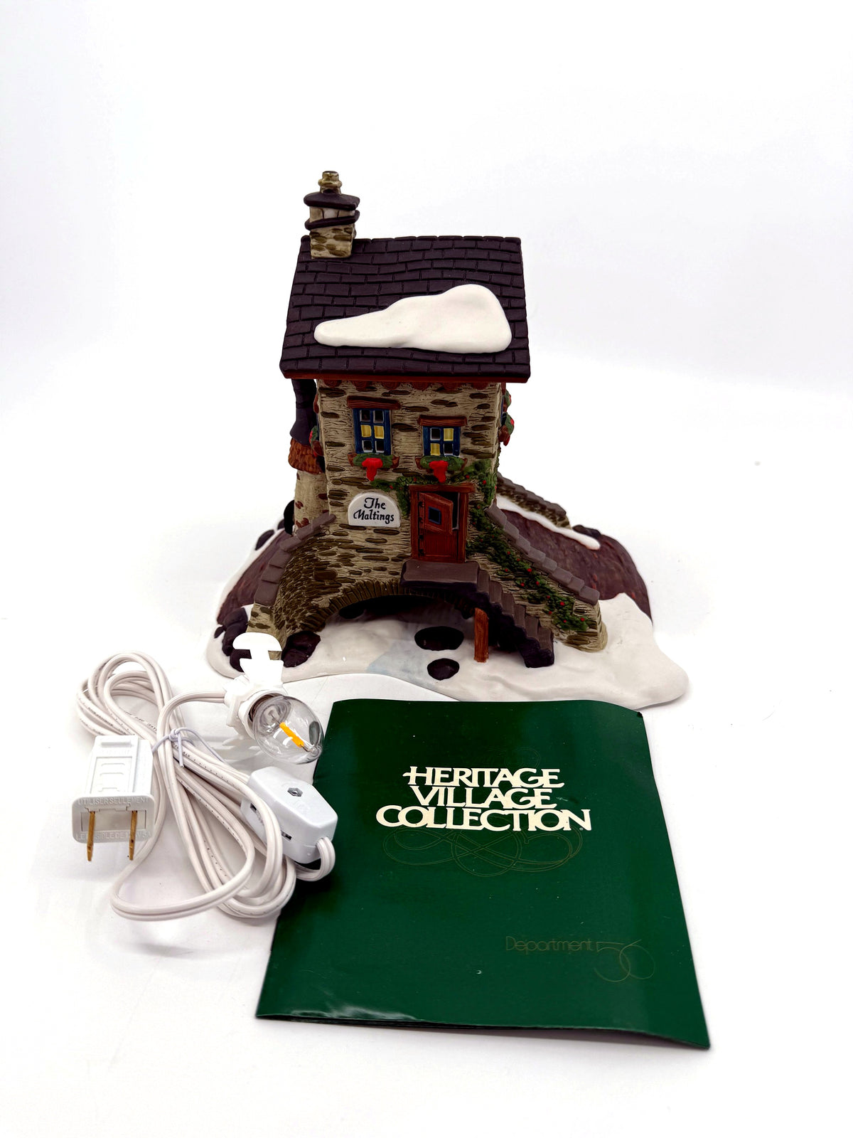 The Maltings with its new LED lighting cord and Heritage Village booklet