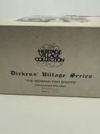 Department 56 Dickens' Village The Mermaid Fish Shoppe #5926-9 — original box end: Heritage Village Collection, Dickens' Village Series, #5926-9