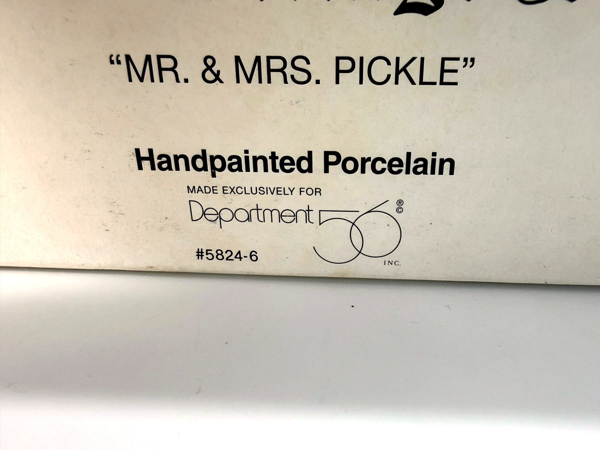 Original retail box end - Mr. & Mrs. Pickle #5824-6