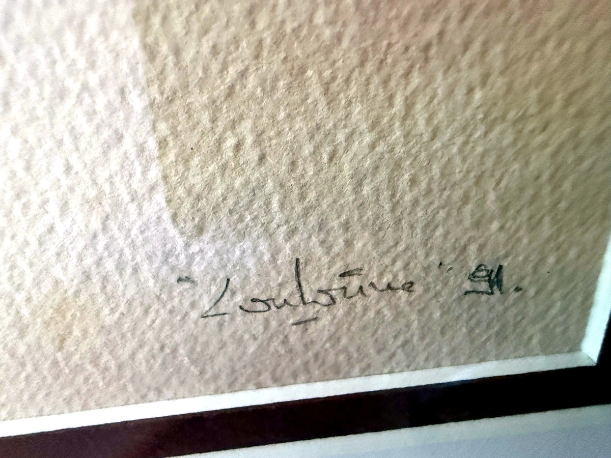 Signature detail - La petite mulatresse, signed and dated 91