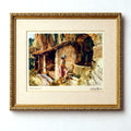 Vintage framed The Wishing Well art print by Sir William Russell Flint
