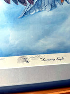 Gerald Fraize Screaming Eagle signed and numbered print, 199 of 500 — close-up of the margin with the 'Screaming Eagle' title and remarque
