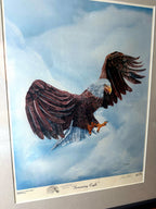 Gerald Fraize Screaming Eagle signed and numbered print, 199 of 500 — close-up of the full print image without the frame