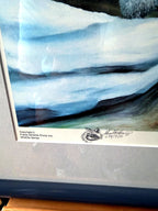 Gerald Fraize Snow In The Smokies signed and numbered print, 698 of 750 — close-up of the lower margin — copyright line, raccoon remarque and signature