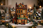 Department 56 Dickens' Village J. Lytes Coal Merchant in a mantel Christmas village display (styled display image for inspiration; the coal merchant building is the item for sale)