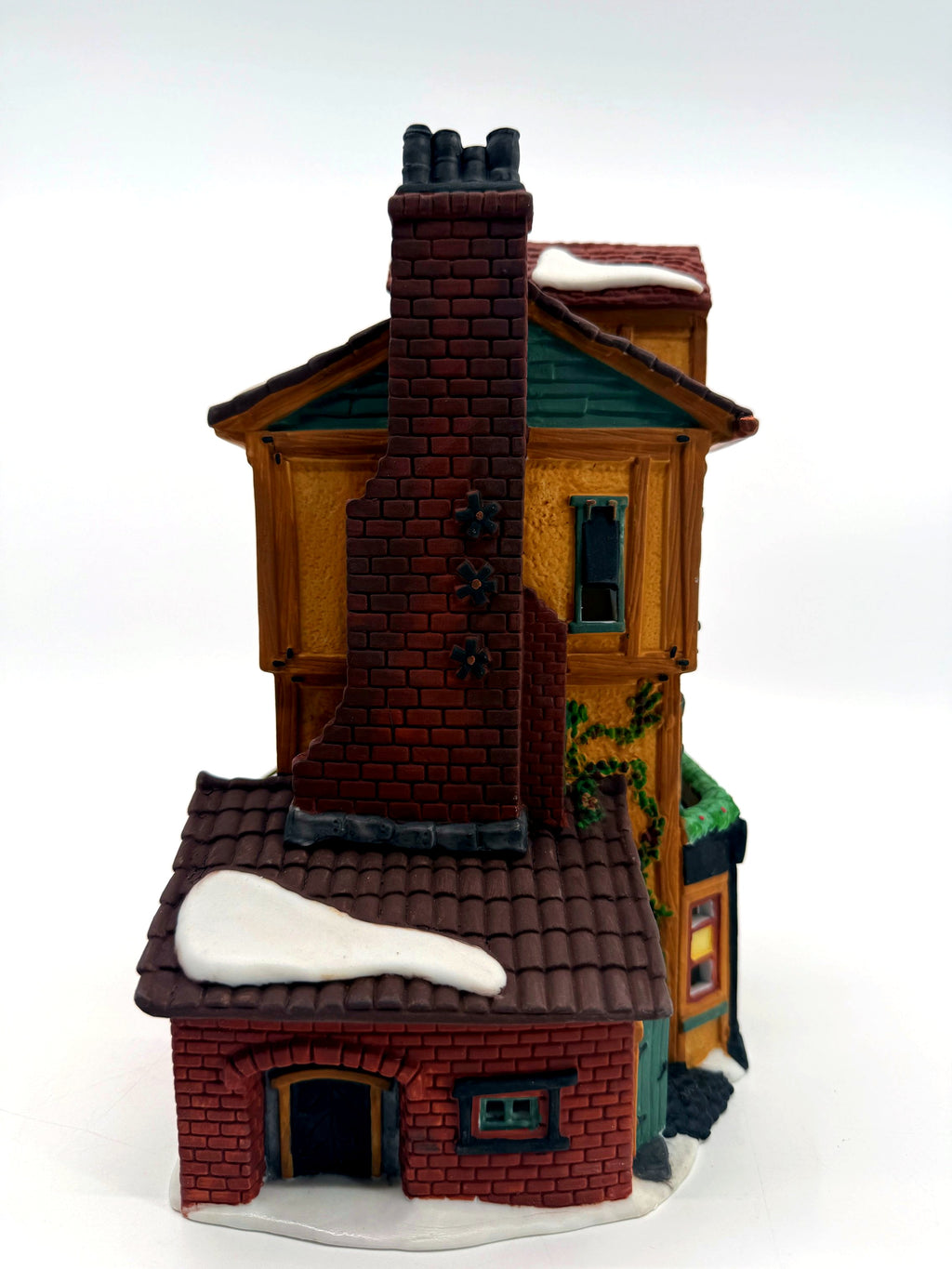Department 56 Dickens' Village J. Lytes Coal Merchant, tall brick chimney side view