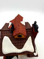 Department 56 Dickens' Village J. Lytes Coal Merchant, roof detail with snow patches and dormer