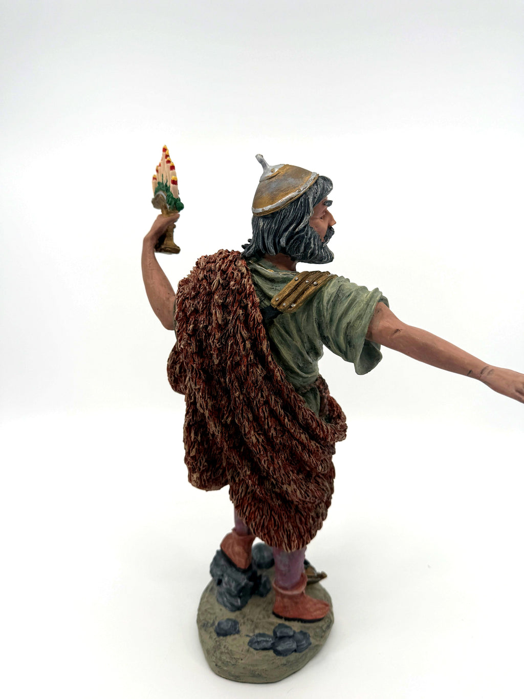 Judah Maccabee side and back three-quarter view, fur cloak (enhanced)