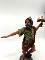 Judah Maccabee front three-quarter view, arms outstretched (enhanced)