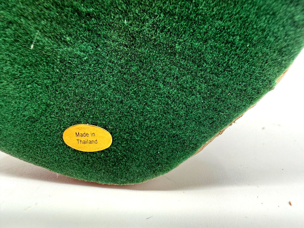 Underside green felt base with Made in Thailand sticker (enhanced)