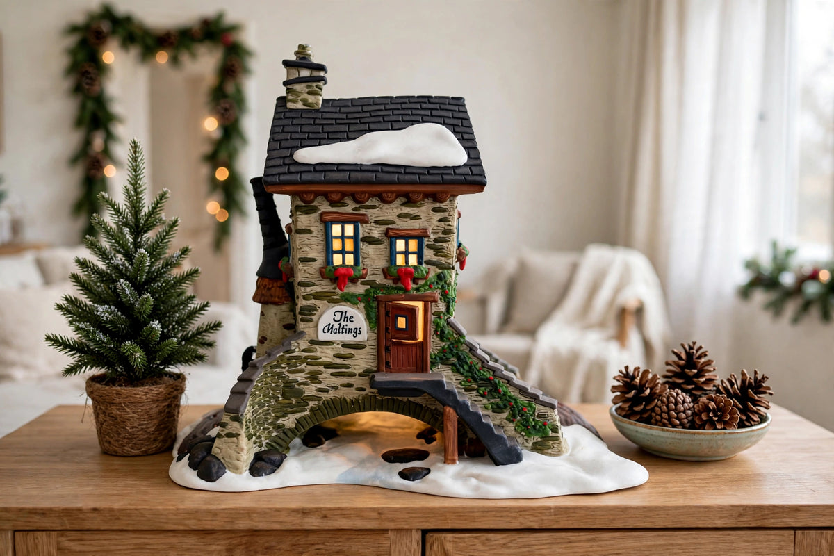 The Maltings on a living-room sideboard at Christmas, styled scene shown for display inspiration