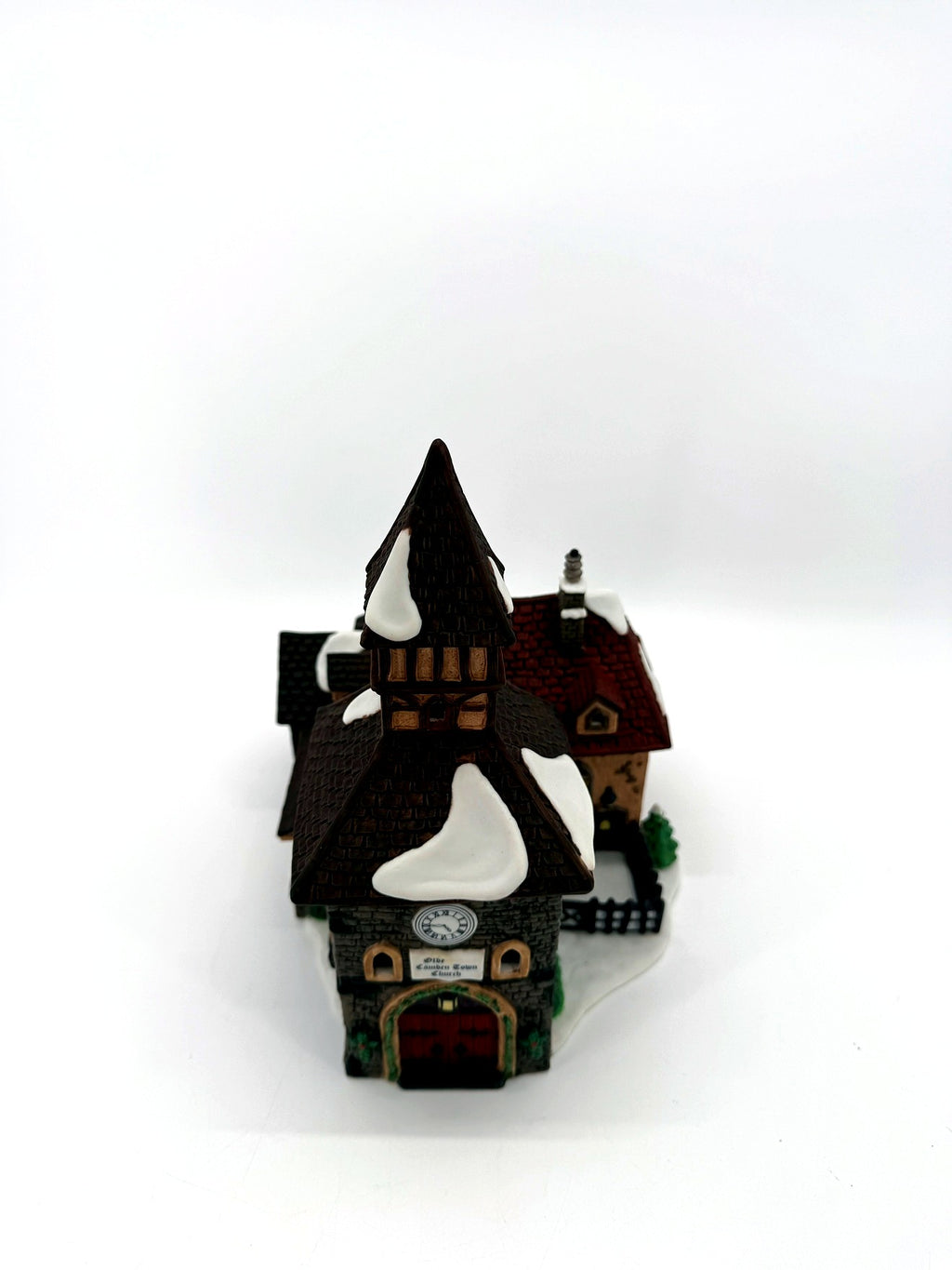 Department 56 Dickens' Village The Olde Camden Town Church 1996 #58346 – top-down view of the roofs and layout