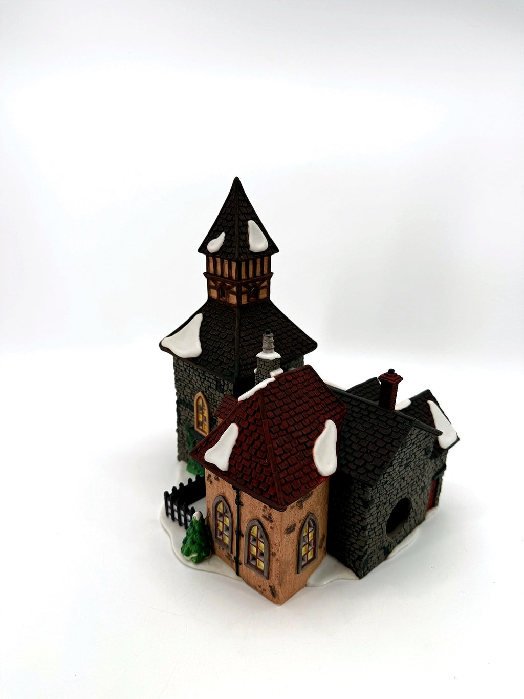 Department 56 Dickens' Village The Olde Camden Town Church 1996 #58346 – rear side view