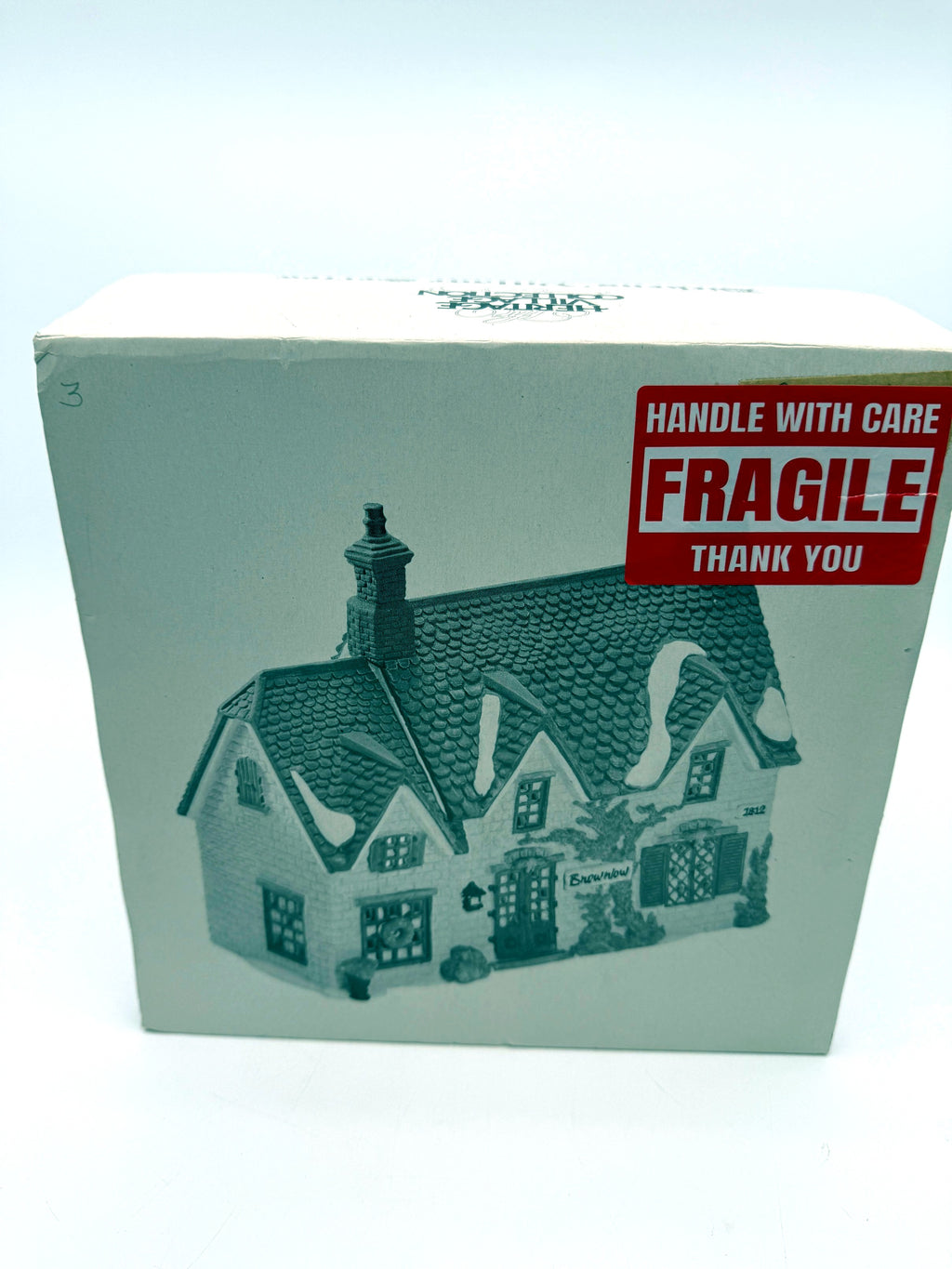 Original retail box end — Dickens' Village Series, Oliver Twist, Brownlow House #5553-0