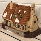 REFERENCE PHOTO of this model (Department 56 The Christmas Carol Cottage #58339) for identification only — this is not the actual item being sold; the actual item is shown in its original packaging in the other photos — shown for visual interpretation only; not the actual item