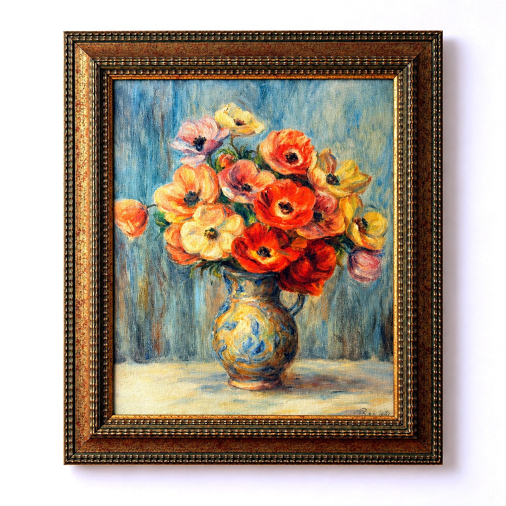 Paragon Picture Gallery framed Renoir Vase d’Anémones reproduction, styled lead view