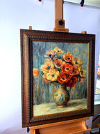 Paragon Picture Gallery Renoir Vase d'Anemones framed reproduction — front view from a right angle