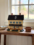 Meadowbrook Farm House styled on an entryway console table — display inspiration