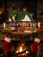 Styled photo - Nicholas Nickleby Cottage on a fireplace mantel (display inspiration)
