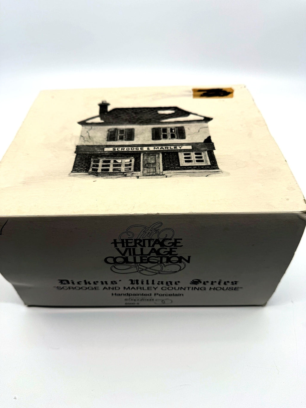 Department 56 Scrooge & Marley Counting House, Dickens' Village, 1986 – original box: Heritage Village Collection, Scrooge and Marley Counting House, item 6500-5