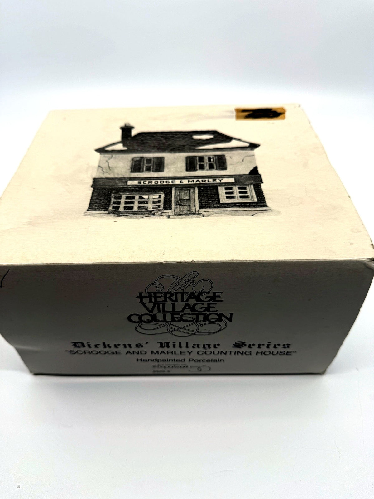 Department 56 Scrooge & Marley Counting House, Dickens' Village, 1986 – original box: Heritage Village Collection, Scrooge and Marley Counting House, item 6500-5