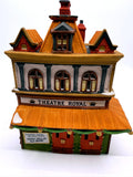 Department 56 Dickens' Village Theatre Royal #5584-0 lighted porcelain building, front view