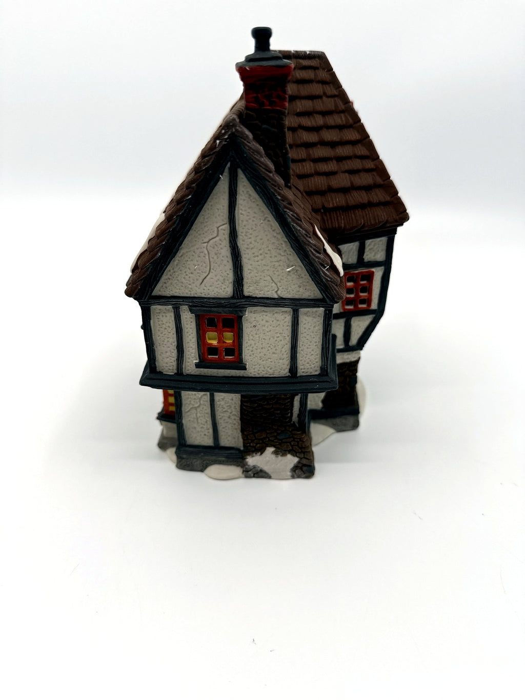 Department 56 Tutbury Printer, Dickens' Village, 1990 – gable-end side view