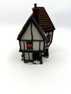 Department 56 Tutbury Printer, Dickens' Village, 1990 – gable-end side view