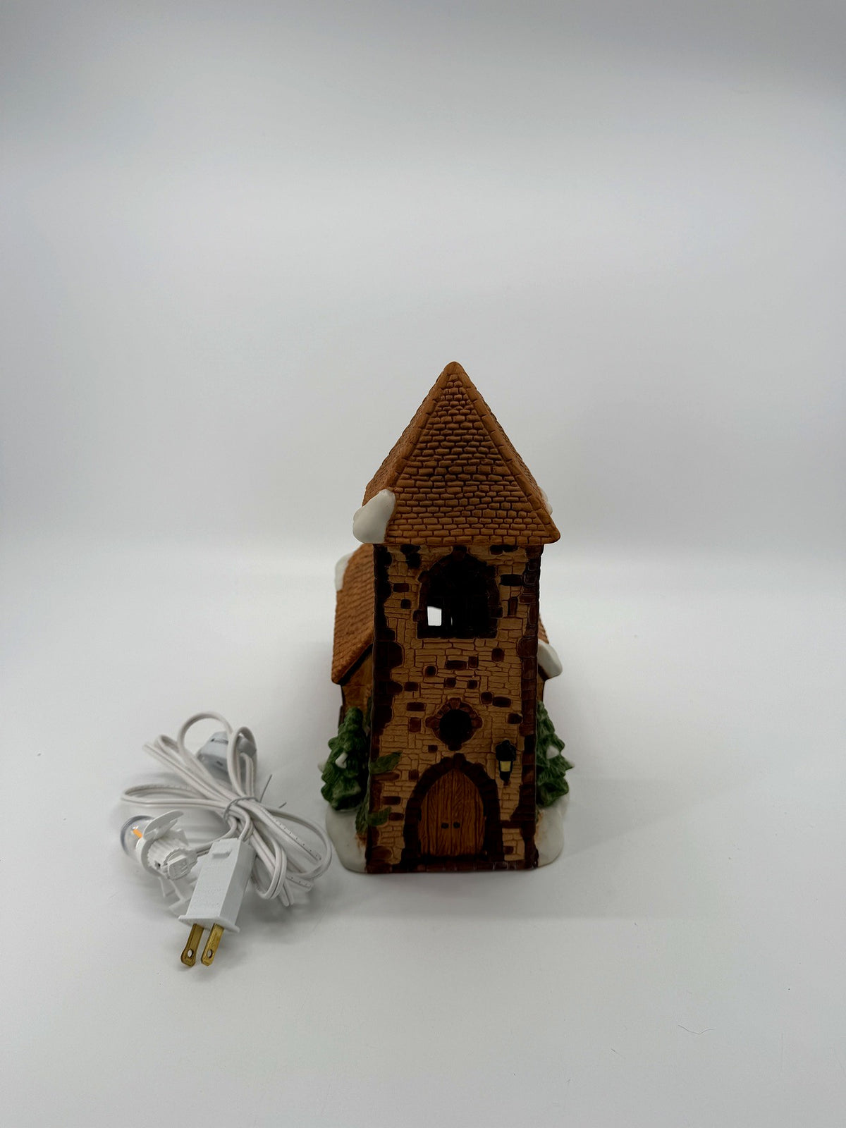 Department 56 Dickens' Village Church – shown with the new replacement light cord and bulb included