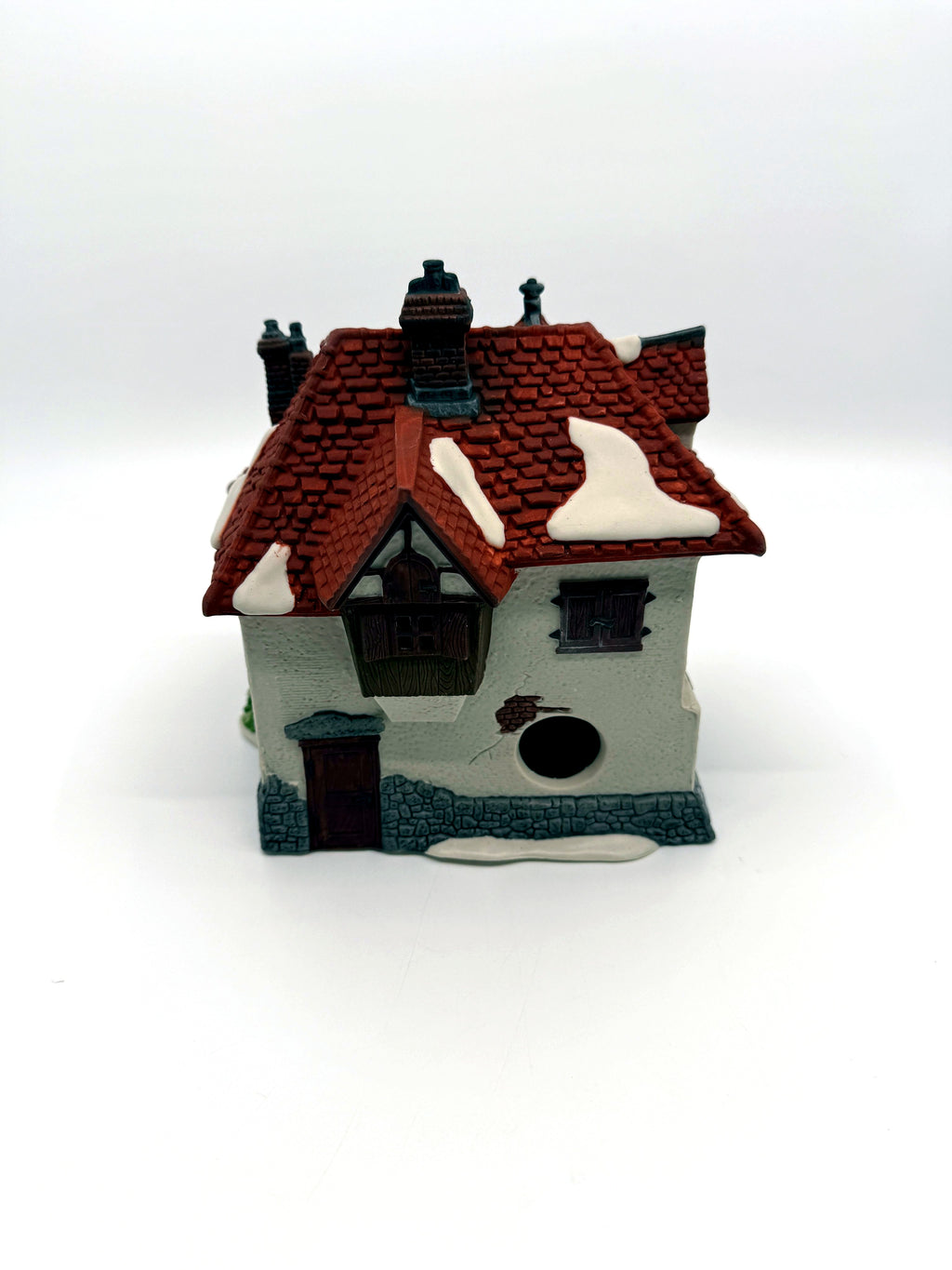 Department 56 Mr. Wickfield Solicitor, Dickens' Village, David Copperfield, 1989 – back view showing the light cord opening