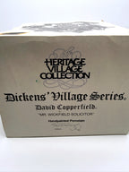 Department 56 Mr. Wickfield Solicitor, Dickens' Village, David Copperfield, 1989 – original box: Heritage Village Collection, David Copperfield, Mr. Wickfield Solicitor, item 5550-6